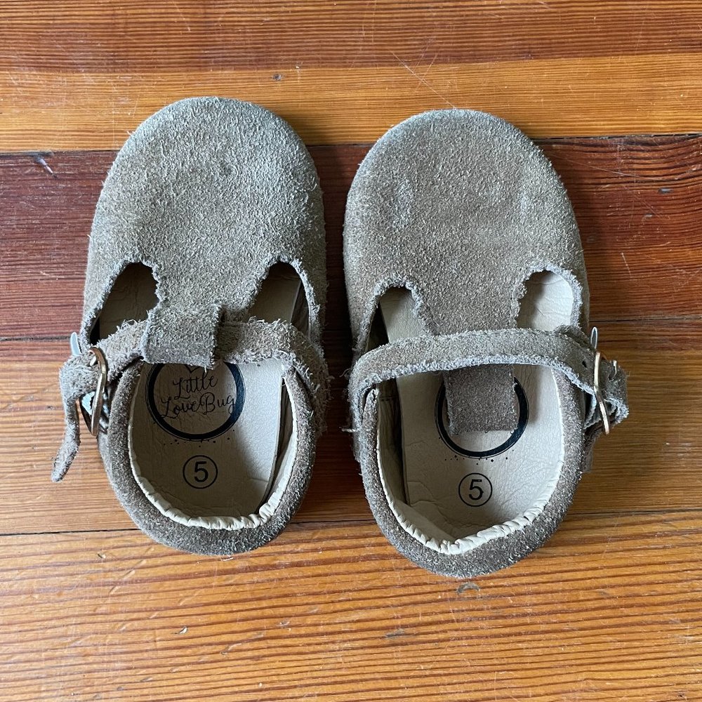 Little Love Bug Tan T-Bars